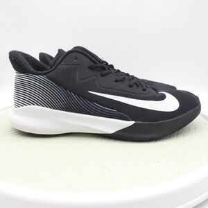 Nike Precision 4 CK1069-001 Mens US 14 Basketball Shoes Black White Sneakers
